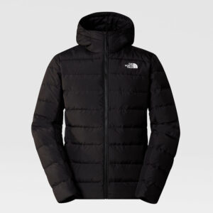 north face black hooded jacket